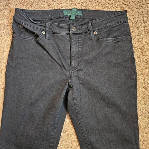 Lauren Ralph Lauren Jeans Womens 8 Modern Straight Curvy Stretch Denim Pants - Picture 3 of 14